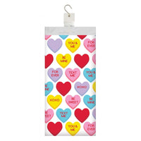 Candy Hearts Valentine's Day Plastic Tablecloth (1/Pkg) by Creative Converting