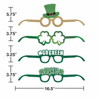24ct Bulk St. Patrick's Day Deluxe Paper Eyeglasses