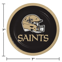 96ct Bulk New Orleans Saints Dessert Plates