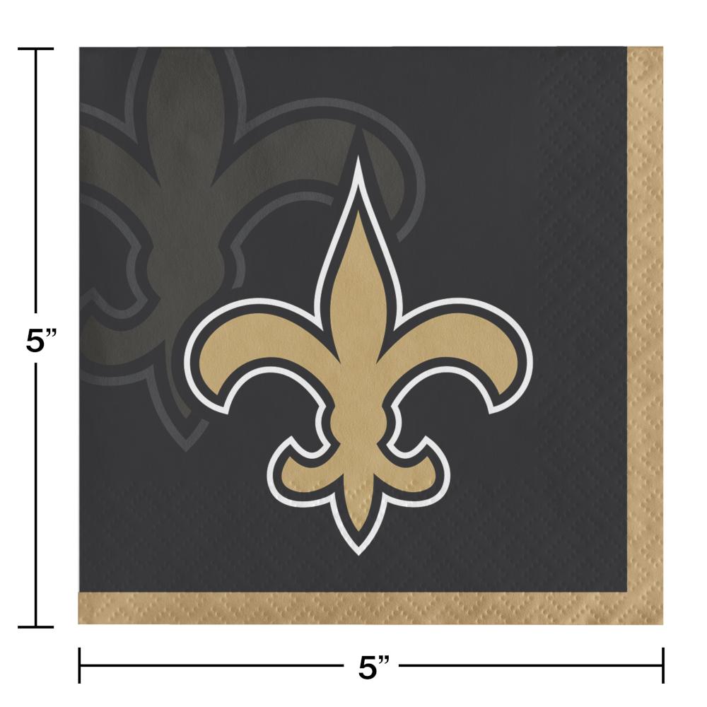 New Orleans Saints Beverage Napkins (16/Pkg)