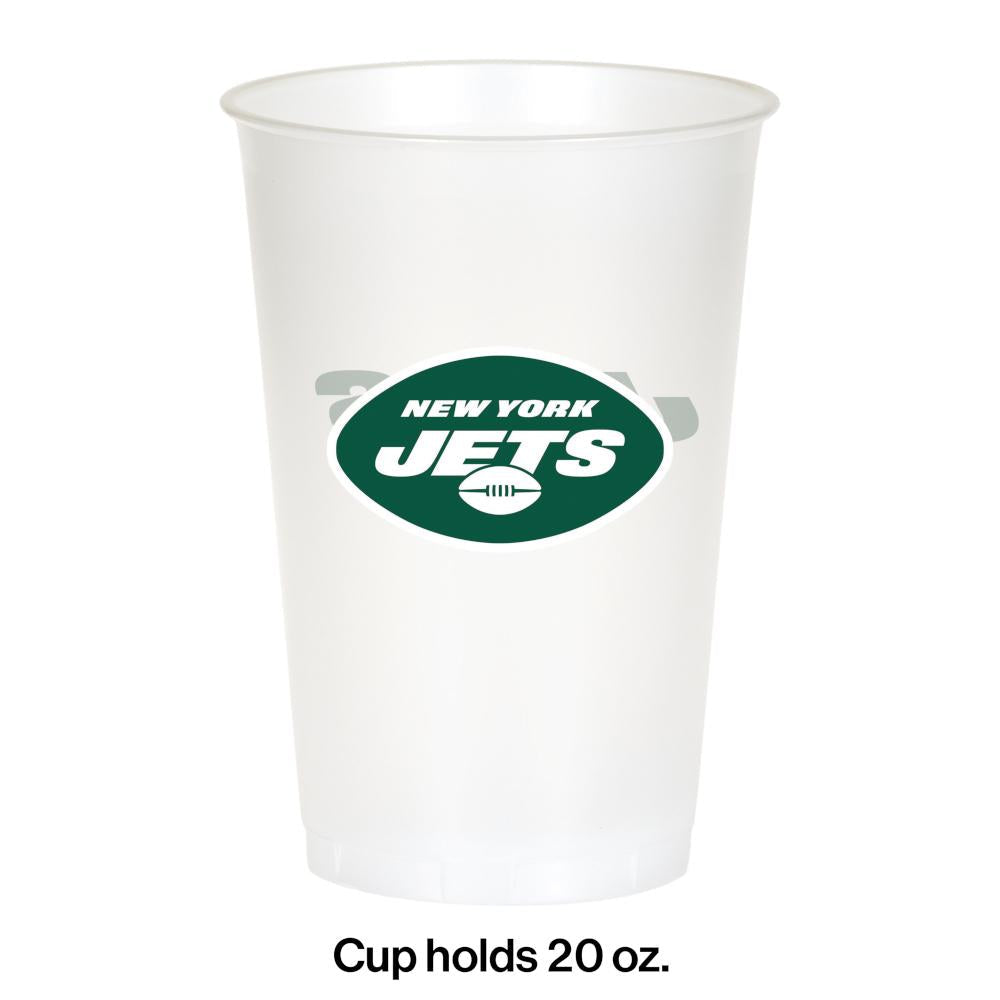 New York Jets 20 oz Plastic Cup (8/Pkg)