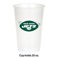 New York Jets 20 oz Plastic Cup (8/Pkg)