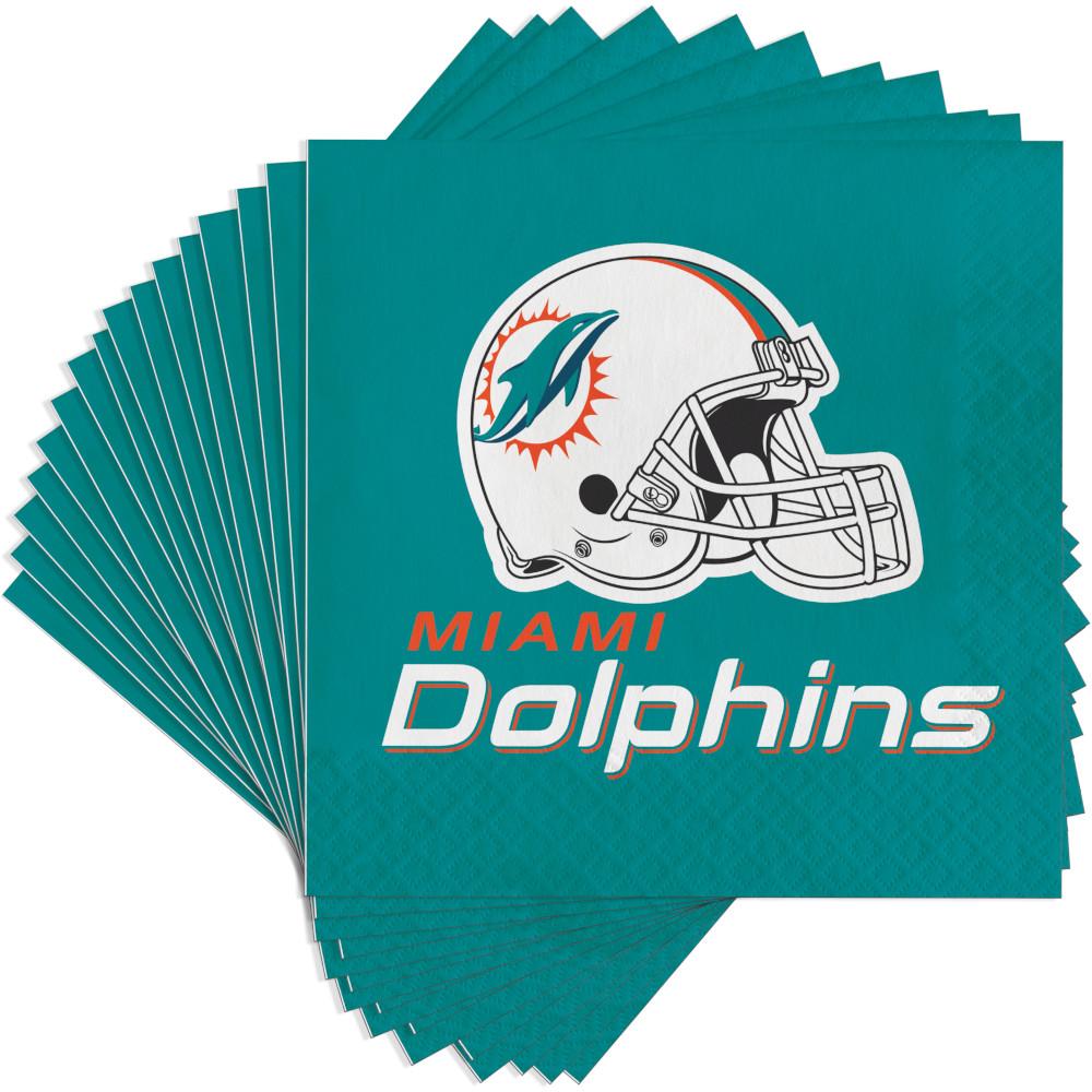 Miami Dolphins Luncheon Napkin (16/Pkg)