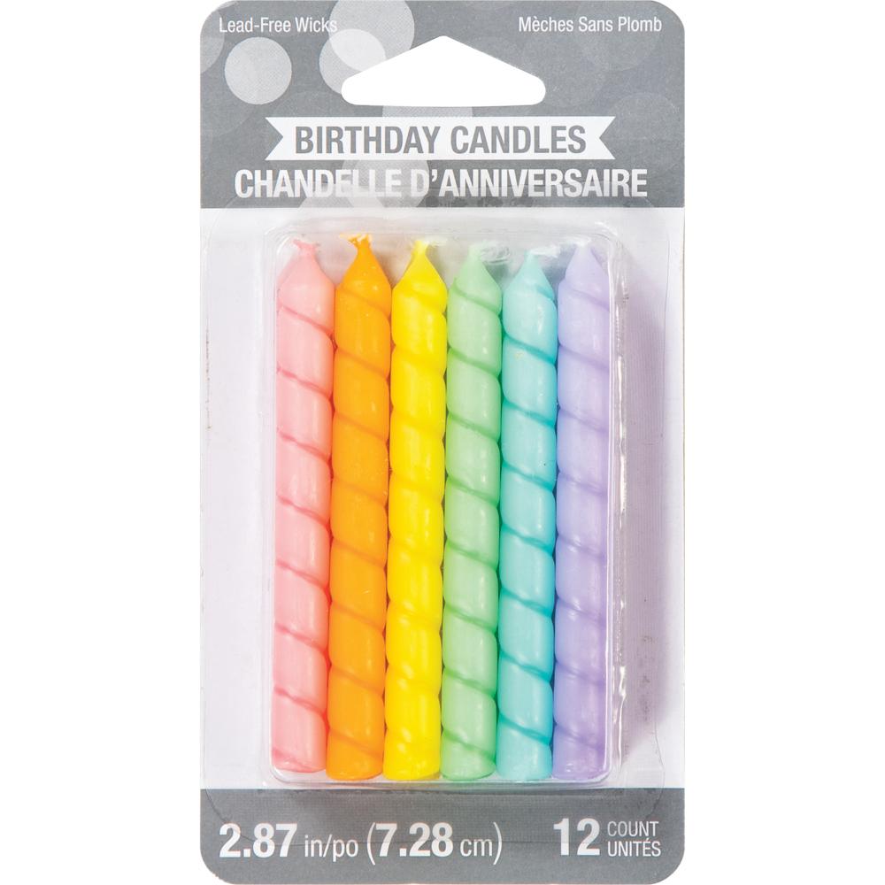 144ct Bulk Pastel Large Spiral Candles