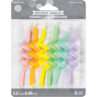 72ct Bulk Pastel Crazy Curl Candles