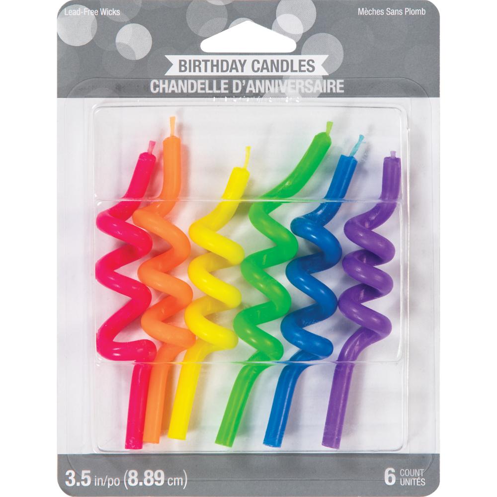 72ct Bulk Neon Crazy Curl Candles