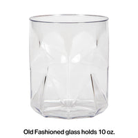 24ct Bulk Plastic Fractal Old Fashioned Tumblers