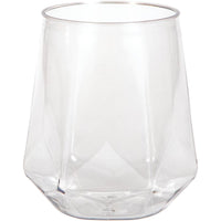 24 pc Bulk Plastic Fractal Stemless Wine Tumblers