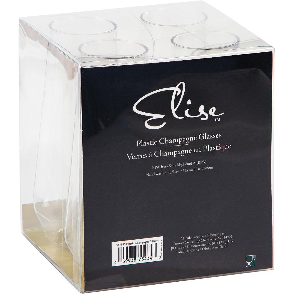 24ct Bulk Plastic Fractal Stemless Champagne Tumblers