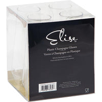 24ct Bulk Plastic Fractal Stemless Champagne Tumblers