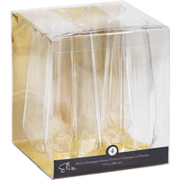 24ct Bulk Plastic Fractal Stemless Champagne Tumblers