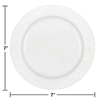 120ct Bulk Pearl Pebble Plastic Dessert Plates
