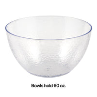 60 Oz. Clear Pebble Bowl