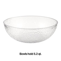 12ct Bulk Clear Pebble 160 oz Plastic Bowls