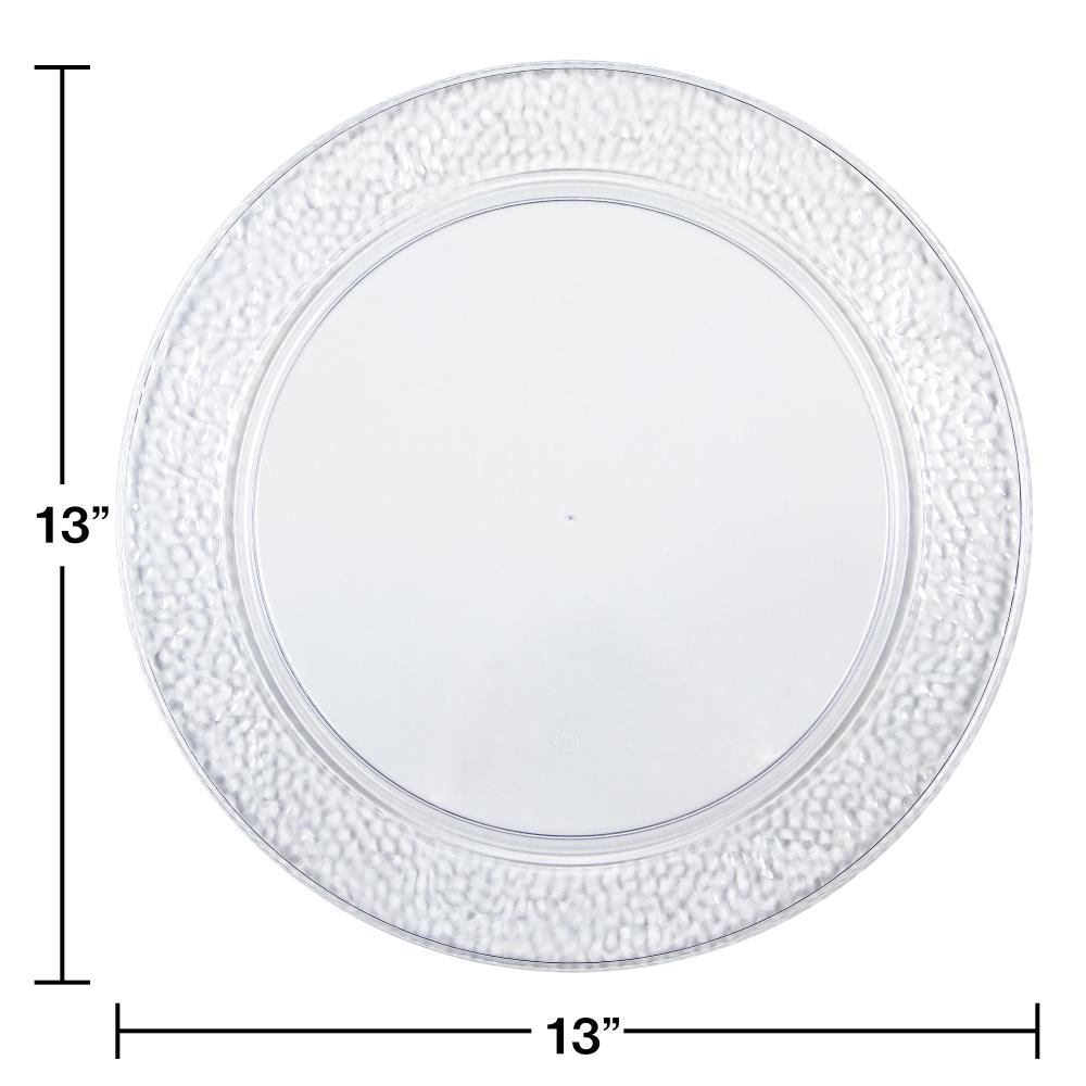 Clear Pebble 13.5" Clear Pebble Trays 2ct Party Decoration