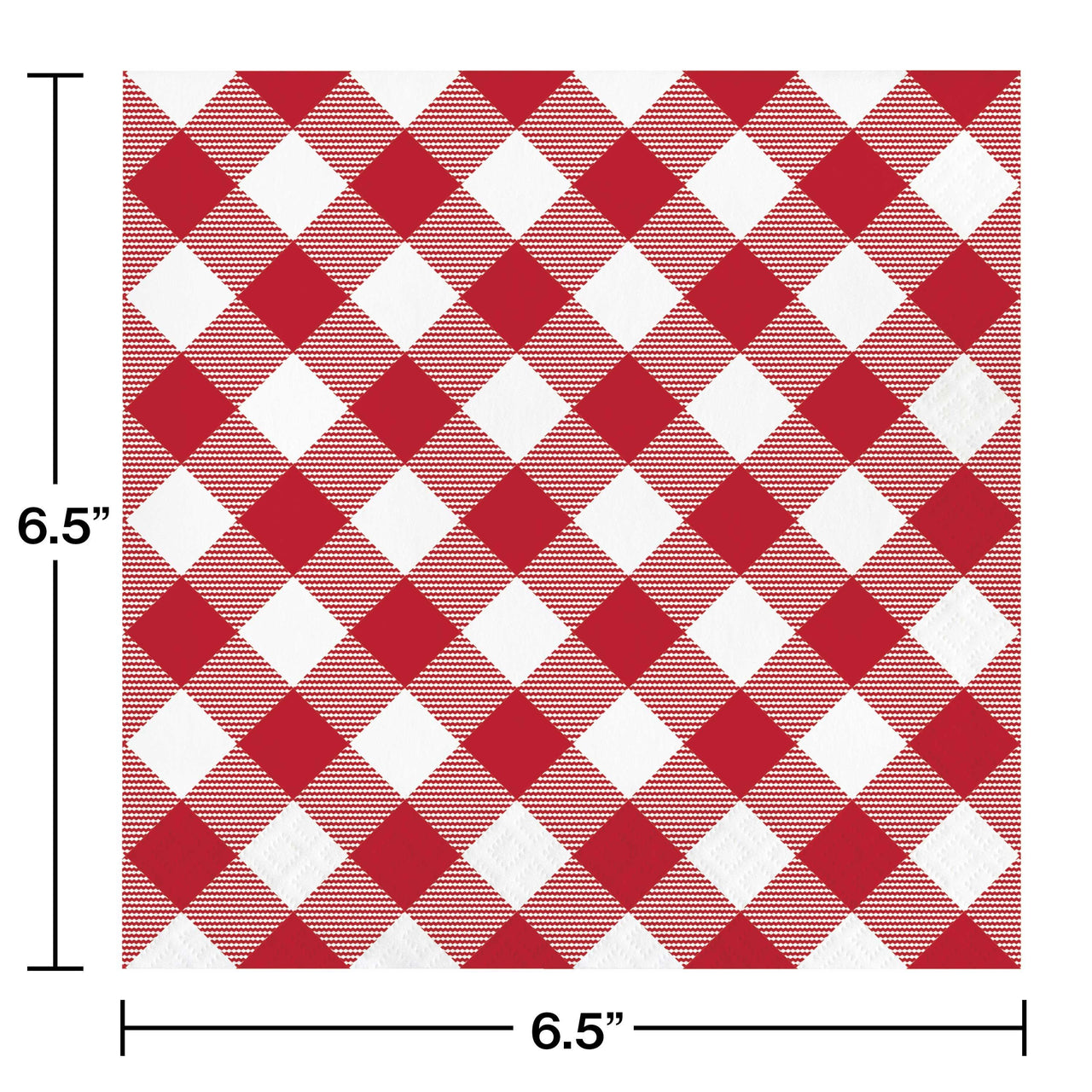 192ct Bulk Classic Gingham Luncheon Napkin