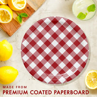 Classic Gingham Dessert Plate (8/Pkg) on sale at PartyDecorations.com