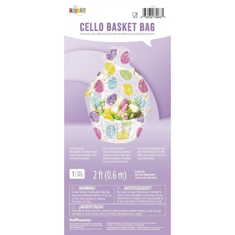 Easter Eggs Cello Basket Bag (1/Pkg) by Creative Converting