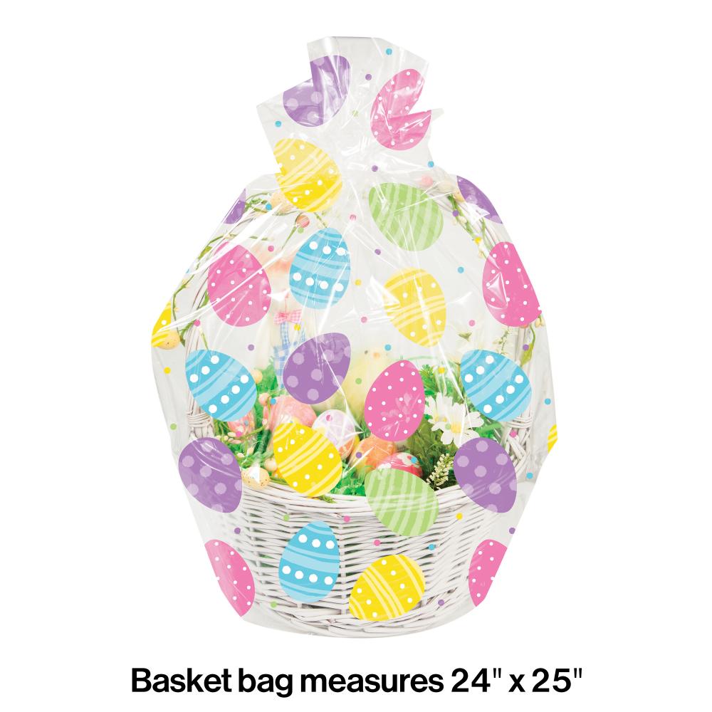 Easter Eggs Cello Basket Bag (1/Pkg) by Creative Converting