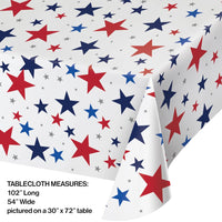 12ct Bulk Patriotic Stars Paper Table Covers