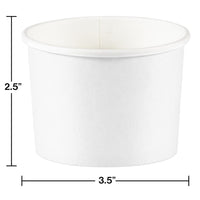 Treat Cups, White (8/Pkg) by Creative Converting