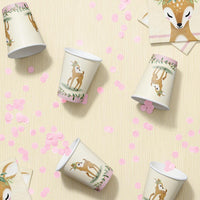 96ct Bulk Little Deer Birthday Paper Cups