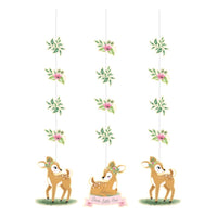 36 pc Bulk Little Deer Birthday Hanging Cutouts