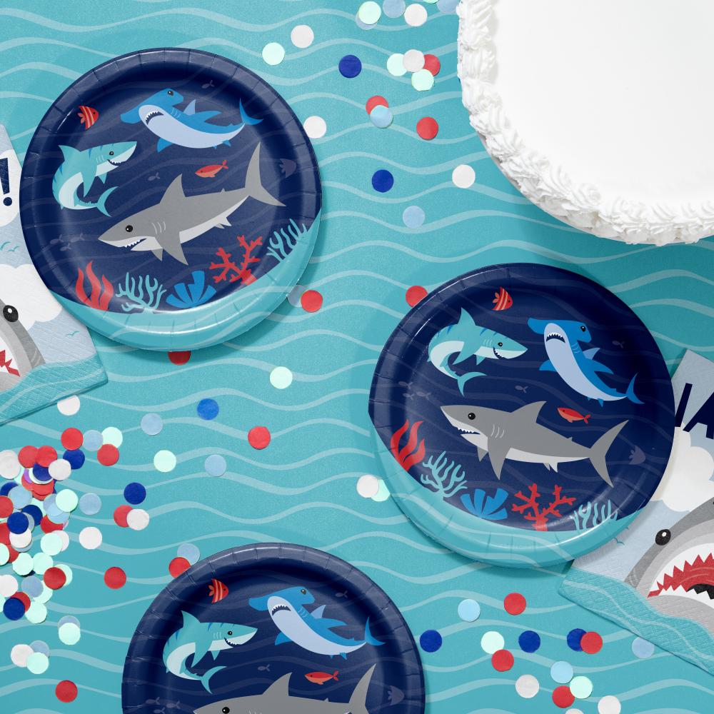 Shark Party Dessert Plate (8/Pkg) by Creative Converting