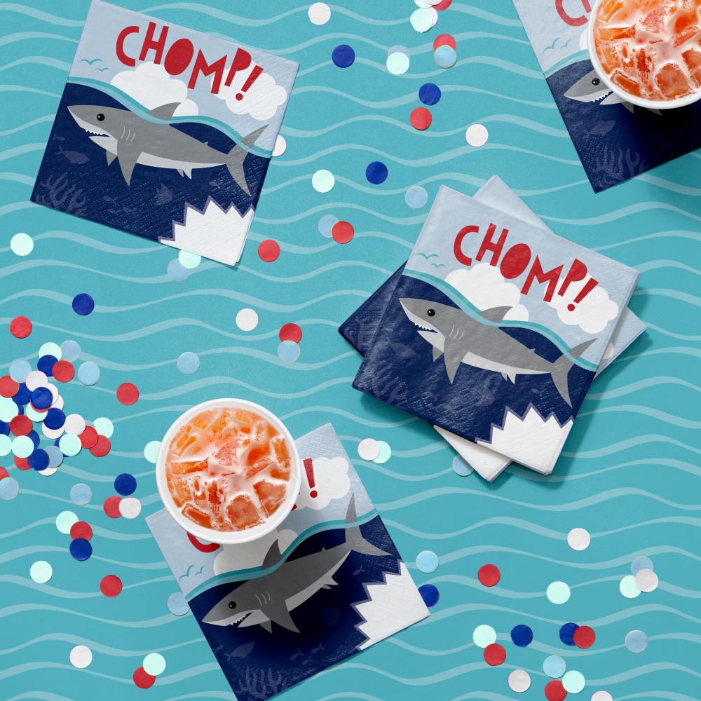 Shark Party Beverage Napkin (16/Pkg) by Creative Converting
