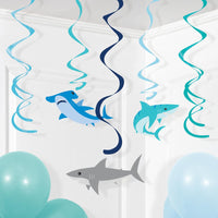 Shark Party Dizzy Danglers Assorted (5/Pkg) by Creative Converting
