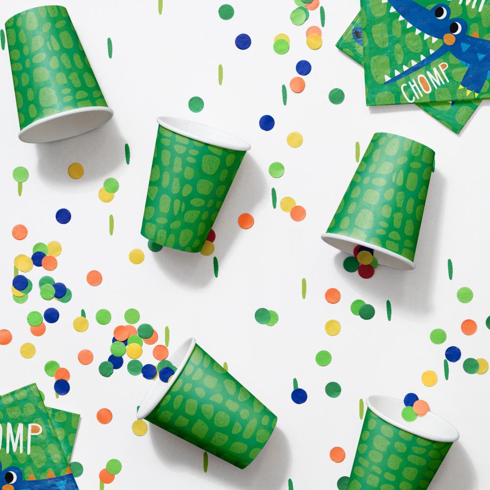 96 pc Bulk Alligator Birthday Party Paper Cups