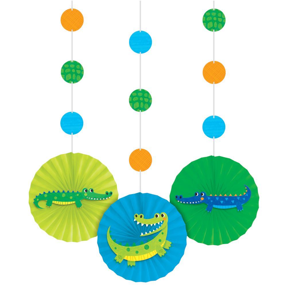 36 pc Bulk Alligator Birthday Party Hanging Decorations