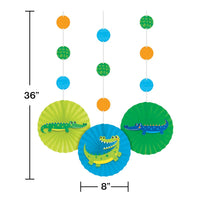 36 pc Bulk Alligator Birthday Party Hanging Decorations