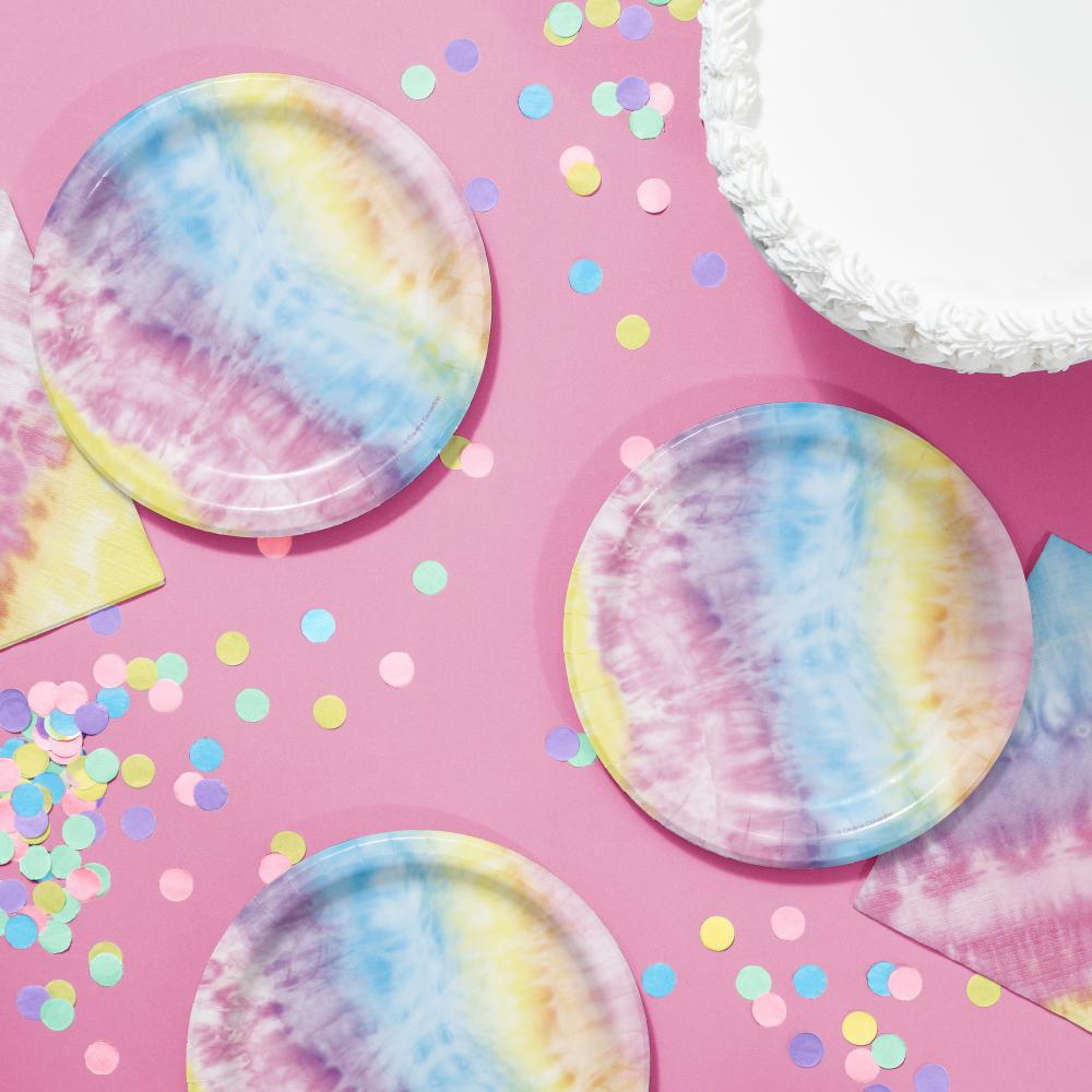 Tie Dye Party Dessert Plate (8/Pkg) by Creative Converting