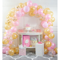 6 Kits Bulk Princess-Worthy Pink and Gold Balloon Arch Kits