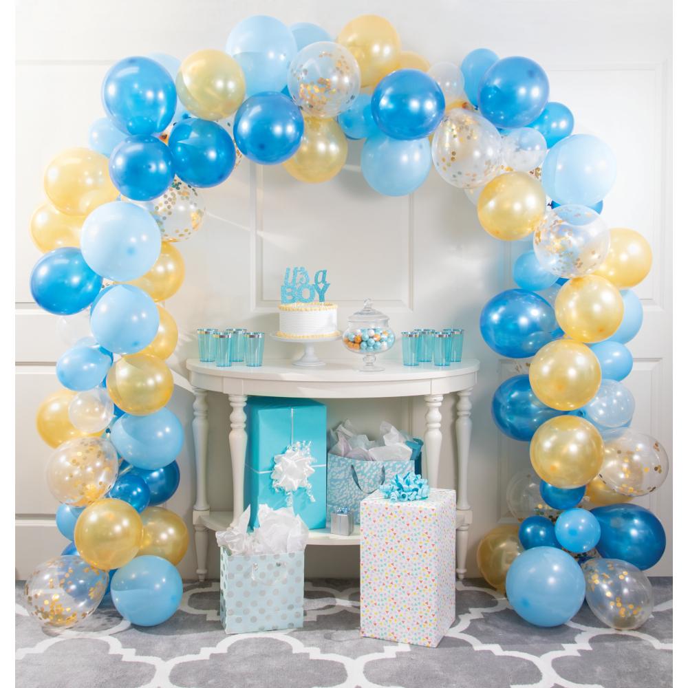 6 Kits Bulk Charming Blue and Gold Balloon Arch Kits