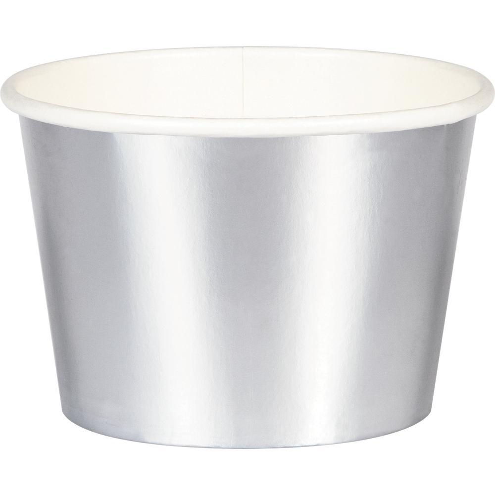 96 pc Bulk Silver Foil Treat Cups