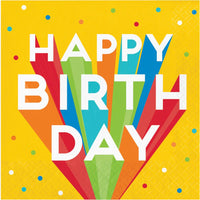 192 pc Bulk Happy Birthday Bash Paper Luncheon Napkins