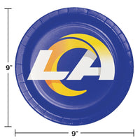 Los Angeles Rams Dinner Plate (8/Pkg)