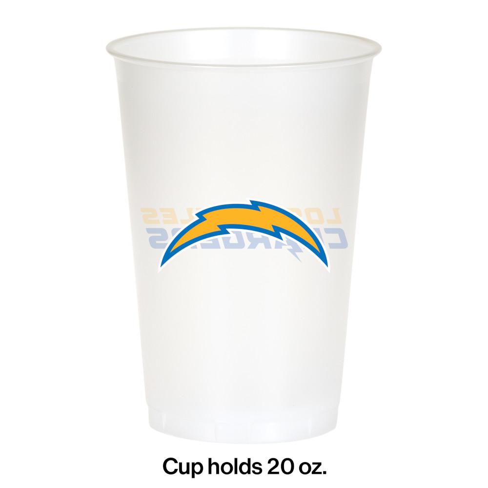 Los Angeles Chargers 20 oz Plastic Cup (8/Pkg)