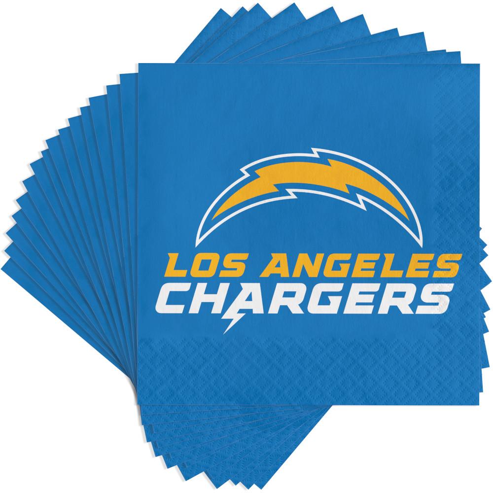 192/Case Bulk Los Angeles Chargers Luncheon Napkins