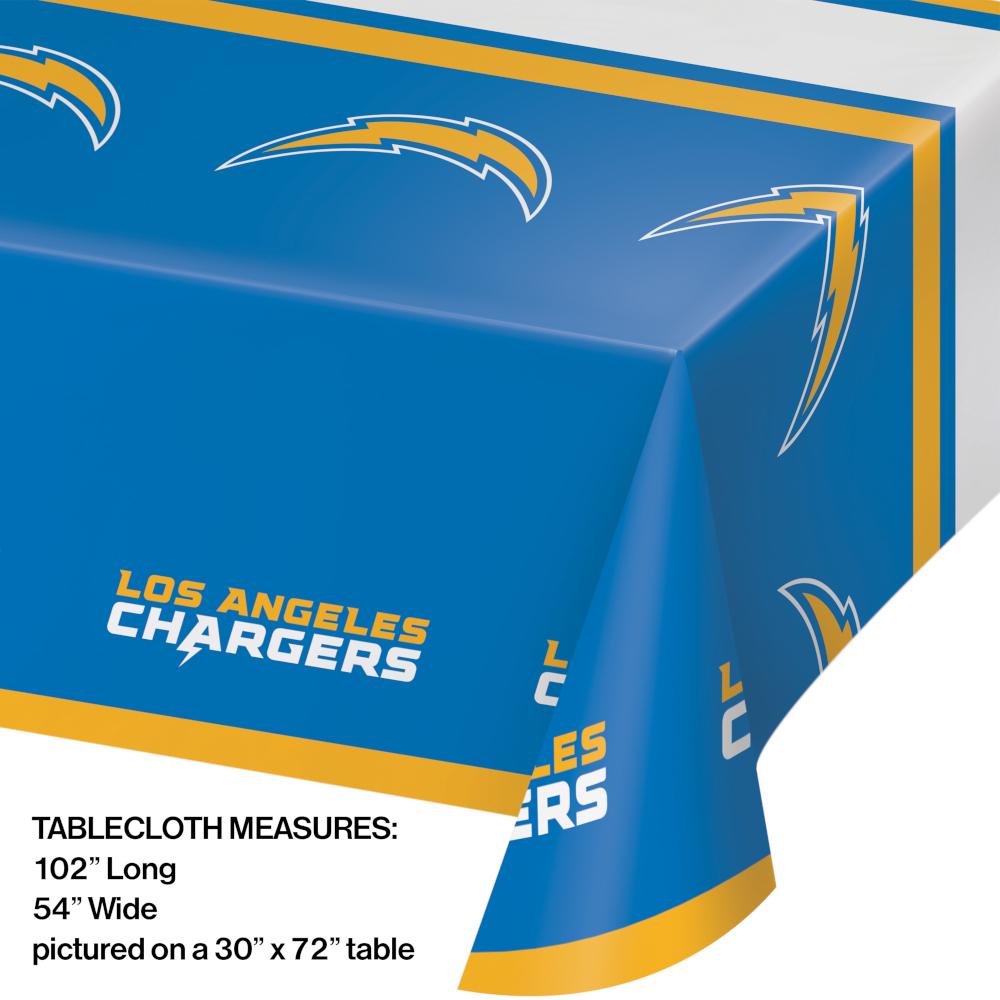 12ct Bulk Los Angeles Chargers Table Covers