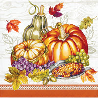 192 pc Bulk Thanksgiving Cornucopia Beverage Napkins