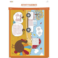 96 pc Bulk Fall Fun Activity Placemats