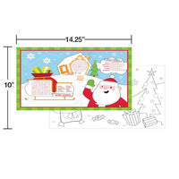 96 pc Bulk Christmas Activity Placemats