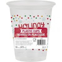 16Oz Plastic Cup, Clear, 8 ct Party Supplies by Creative Converting