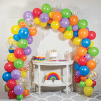 6 Kits Bulk Colorful Rainbow Balloon Arch Kits