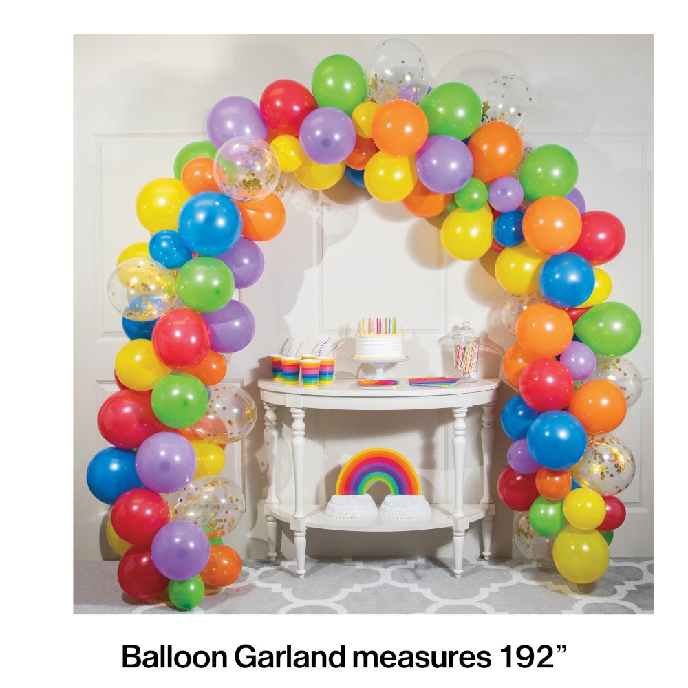 6 Kits Bulk Colorful Rainbow Balloon Arch Kits