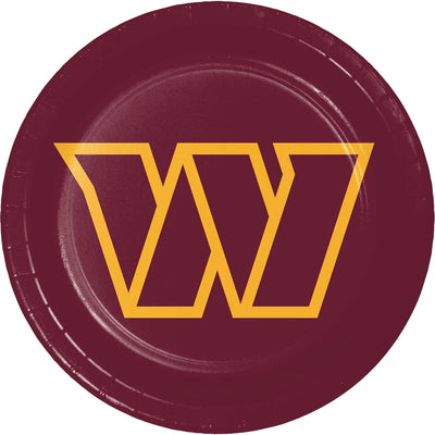96/Case Bulk Washington Commanders 8.75 Inch Dinner Plate