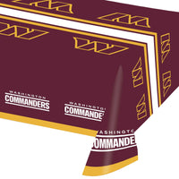 12/Case Bulk Washington Commanders Plastic Tablecover